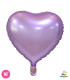 Mylar Heart Light Purple Satin 18" 1pc
