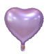 Mylar Heart Light Purple Satin 18" 1pc