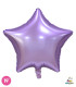 Mylar Star Light Purple Satin 19" 1pc