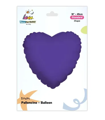 Mylar Purple Heart 18" 1pc