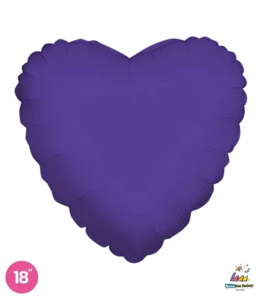 Mylar Purple Heart 18" 1pc