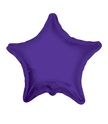 Mylar Purple Star 18" 1pc