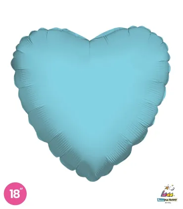 Mylar Light Blue Heart 18" 1pc