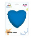 Mylar Blue Heart 18" 1pc