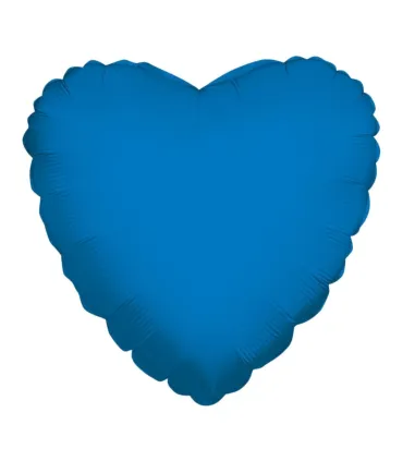 Mylar Blue Heart 18" 1pc
