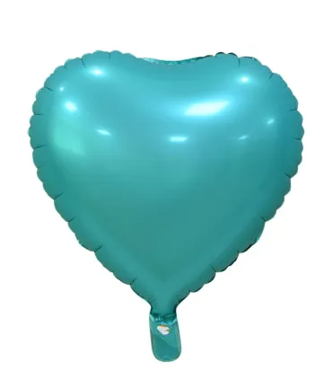 Mylar Green Heart Frosted Bottle 18" 1pc