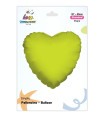 Mylar Lime Green Heart 18" 1pc