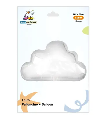 Mylar Cloud White 20" 1pc