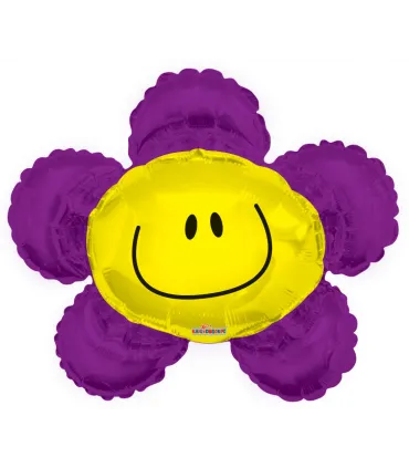 Mylar Fiore Smile MiniShape w14" pack 5pcs