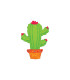 Mylar Cactus MiniShape h10" pack 5pcs