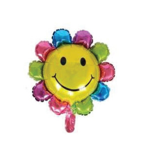 Mylar Fiore Smile MiniShape h12" pack 5pcs