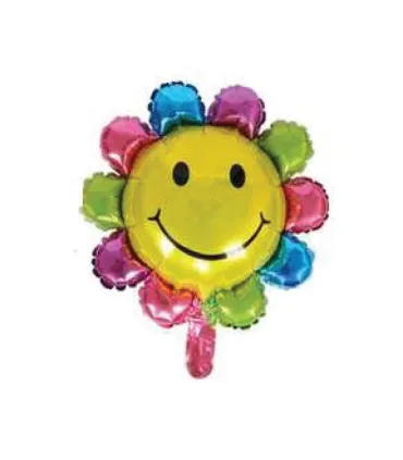 Mylar Fiore Smile MiniShape h12" pack 5pcs
