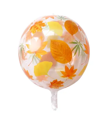 Mylar Autumn Leaves Sphere 22" 1pc