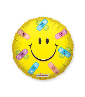 Mylar Smile with Round Patches 18" 1pc