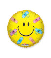Mylar Smile with Round Patches 18" 1pc