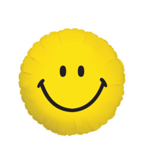 Mylar Smile Round 18" 1pc