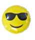 Mylar Emoticon Glasses Round 18" 1pc