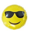 Mylar Emoticon Glasses Round 18" 1pc