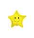 Mylar Face Smile Star MiniShape 9" pack 5pcs