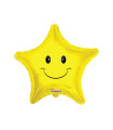 Mylar Face Smile Star 18" 1pc