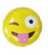 Mylar Emoticon Tongue Round 18" 1pc