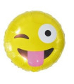 Mylar Emoticon Tongue Round 18" 1pc