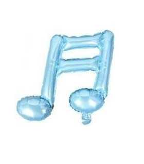 Mylar Musical Note Celeste h18" pack 5pcs
