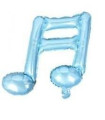 Mylar Musical Note Celeste h18" pack 5pcs
