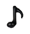 Mylar Single Black Musical Note h18" pack 5pcs