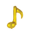 Mylar Single Gold Musical Note h18" pack 5pcs