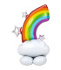 Mylar Rainbow Airloonz h52" 1pc