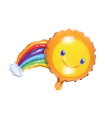 Mylar Rainbow and Sun SuperShape w33" 1pc