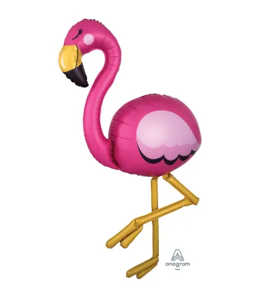 Mylar Flamingo AirWalker h68" 1pc