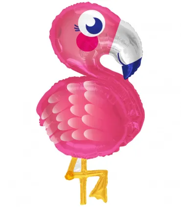 Mylar Flamingo SuperShape h28" 1pc