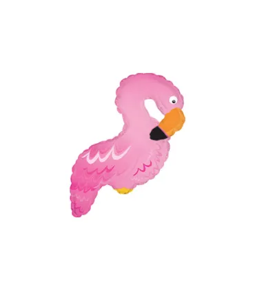 Mylar Flamingo MiniShape h12" pack 5pcs