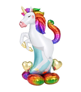 Mylar Unicorn Airloonz h55" 1pc