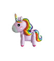 Mylar Unicorn 3D Pink SuperShape w25" 1pc