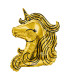 Mylar Unicorn Gold SuperShape h36" 1pc