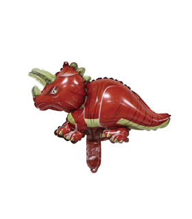 Mylar Triceratops Minishape w12" pack 5pcs