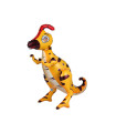 Mylar 4D Dinosaur Parasaurolophus Funny Yellow h26" 1pc