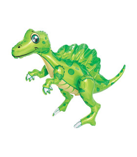Mylar 4D Stegosaurus Green SuperShape h29" 1pc
