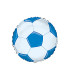 Mylar Soccer Ball Light Blue Round 18" 1pc