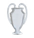 Mylar SuperShape Silver Trophy Cup h30" 1pc
