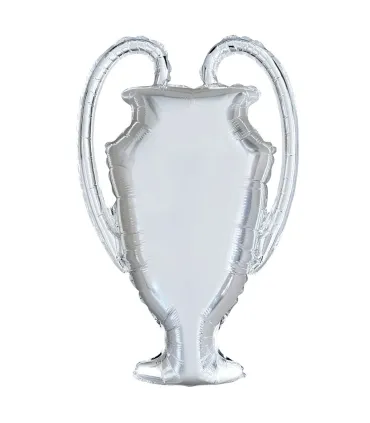 Mylar SuperShape Silver Trophy Cup h30" 1pc