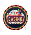 Mylar Casino Night Round 28" 1pc
