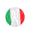 Mylar Tricolor Flag Italy Round 18" 1pc