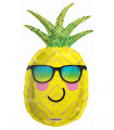 Mylar Pineapple with SuperShape Glasses h36" 1pc