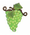 Mylar Green Grape Bunch SuperShape h31" 1pc