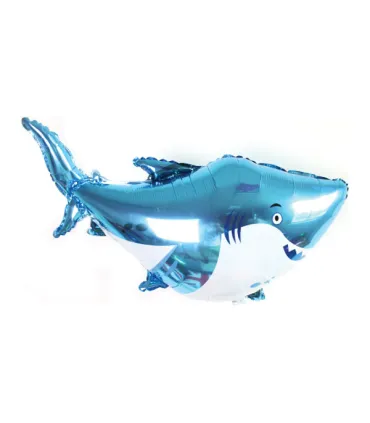 Mylar Shark SuperShape Light Blue w35" 1pc