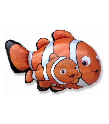 Mylar 2 Clownfish SuperShape w27" 1pc